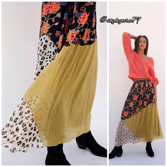 NWT, Anthropologie, Victoria Maxi Skirt by VERB - Picture 3 of 4
